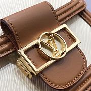 Louis Vuitton Mini Dauphine Epi Leather White&Brown M55964 Size 20x15x9 cm - 6