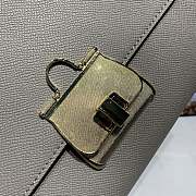 D&G Medium Dauphine Leather Sicily Bag In Grey BB6002 Size 25x12x22cm - 2