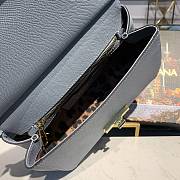 D&G Medium Dauphine Leather Sicily Bag In Blue BB6002 Size 25x12x22cm - 5