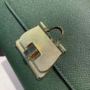 D&G Medium Dauphine Leather Sicily Bag In Green BB6002 Size 25x12x22cm - 2
