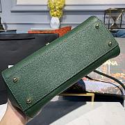 D&G Medium Dauphine Leather Sicily Bag In Green BB6002 Size 25x12x22cm - 4