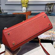 D&G Medium Dauphine Leather Sicily Bag In Red BB6002 Size 25x12x22cm - 3