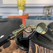 D&G Medium Dauphine Leather Sicily Bag In Leo Pard BB6002 25cm - 6