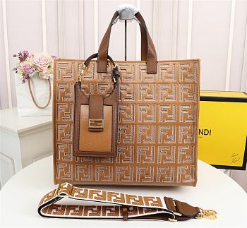 Fendi Off-Brown Forever Fendi Tote Bag 211693