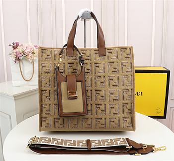 Fendi Off-Light Brown Forever Fendi Tote Bag 211693