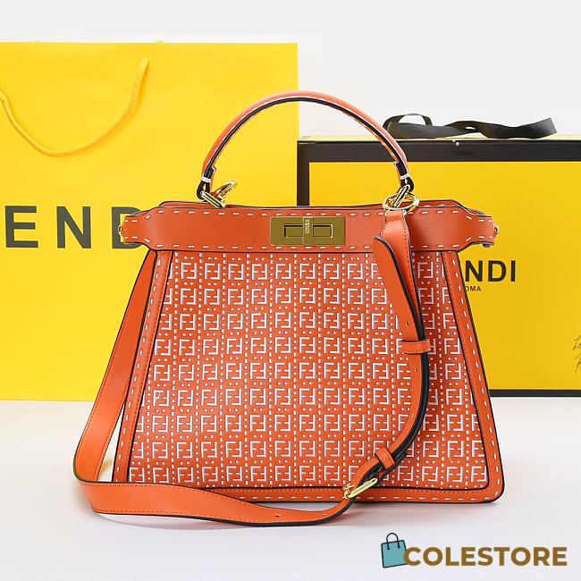 Fendi Peekaboo ISEEU Medium Bag In Orange  - 1