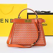 Fendi Peekaboo ISEEU Medium Bag In Orange  - 1