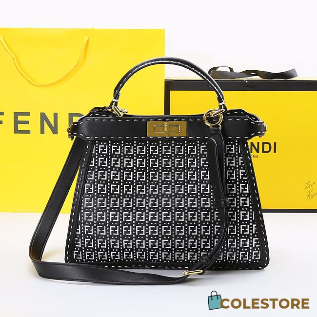 Fendi Peekaboo ISEEU Medium Bag In Black  - 1