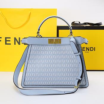 Fendi Peekaboo ISEEU Medium Bag In Blue 