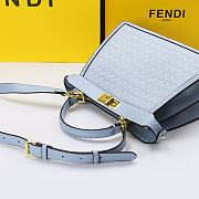 Fendi Peekaboo ISEEU Medium Bag In Blue  - 4