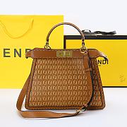 Fendi Peekaboo ISEEU Medium Bag In Brown - 1