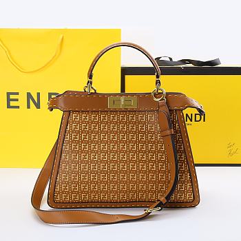 Fendi Peekaboo ISEEU Medium Bag In Brown