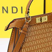 Fendi Peekaboo ISEEU Medium Bag In Brown - 6