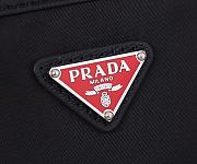 Prada Nylon & Saffiano Leather Bag With Strap In Black 2VH112 - 4
