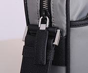 Prada Nylon & Saffiano Leather Bag With Strap In Black 2VH112 - 2