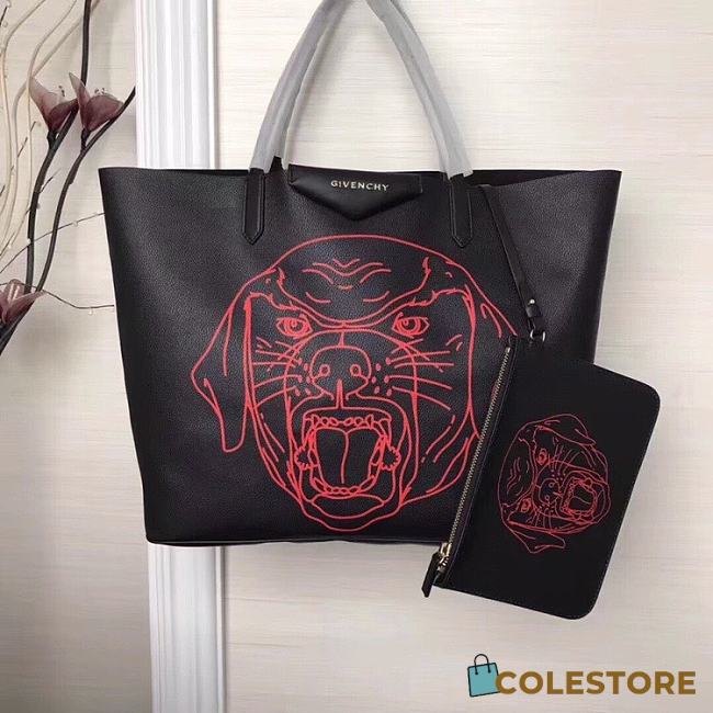 Givenchy Antigona Red Dog Tote Bag 210121 - 1