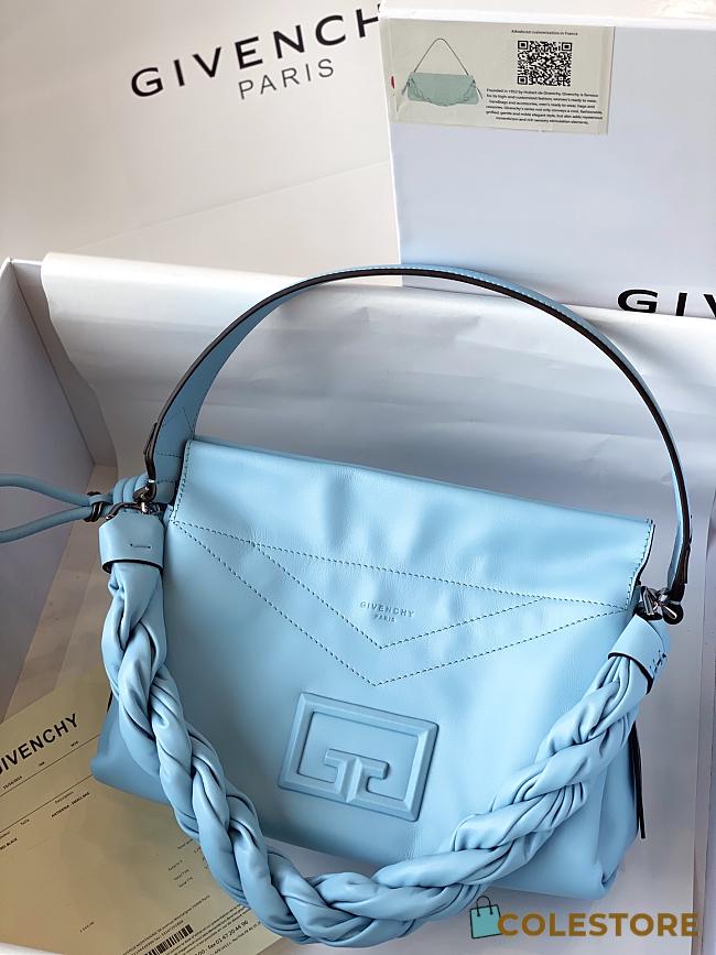 Givechy Medium  ID93 Shoulder Bag In Blue BB50E Size 27x15x20cm - 1