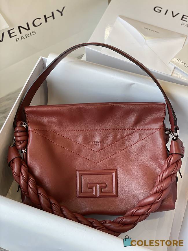 Givechy Medium ID93 Shoulder Bag In Bodeaux BB50E Size 27x15x20cm - 1
