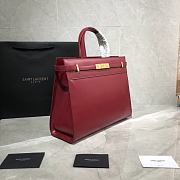 YSL Manhattan Shoulder Bag In Box Leather 57927  - 3