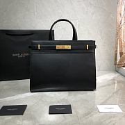 YSL Manhattan Shoulder Bag In Black Leather 57927 - 1