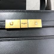 YSL Manhattan Shoulder Bag In Black Leather 57927 - 2