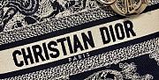 Dior Medium Lady D-lite Black&White Embroidery Size 24cm - 5