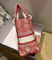 Dior Medium Lady D-lite Tiger Embroidery Size 24cm - 4