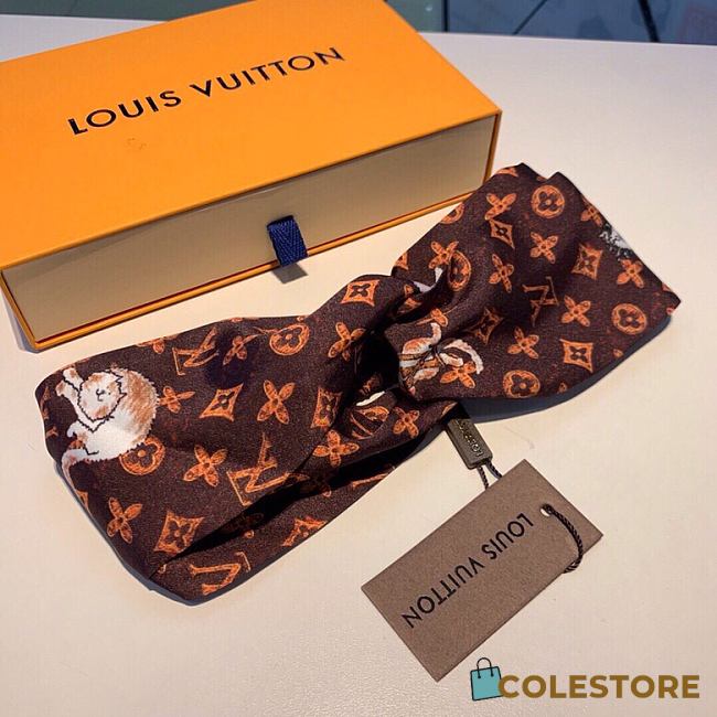 Luois Vuitton Silk Headband 002 - 1