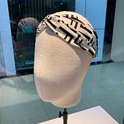Fendi White Silk Headband  - 2