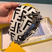 Fendi White Silk Headband  - 4