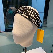 Fendi Black Silk Headband  - 2