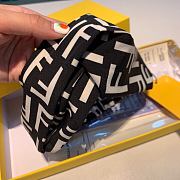 Fendi Black Silk Headband  - 3