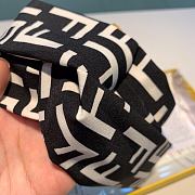 Fendi Black Silk Headband  - 6