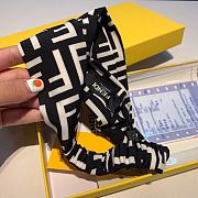 Fendi Black Silk Headband  - 4