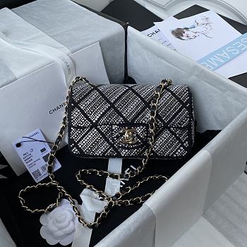 Chanel Flap Bag Rhinestone Limited Version Size 20cm