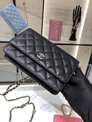 Chanel Wallet Calfskin Caviar Leather Black 19cm - 3
