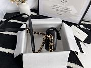 Chanel Mini Large Chain Around Bag In Black AS2833 Size 10x12x5cm - 2