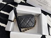 Chanel Mini Large Chain Around Bag In Black AS2833 Size 10x12x5cm - 5