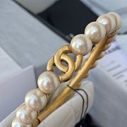 Chanel Clutch Sheepskin Artificial Pearl AS2609  - 2