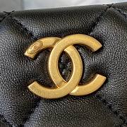 Chanel Clutch Sheepskin Artificial Pearl In Black AS2609 Size 30x25x4.5cm - 2