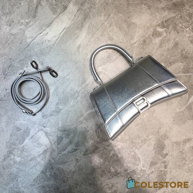 Colestore Balenciaga Small Hourglass In Silver 59354 Size 23x10x14cm - 1