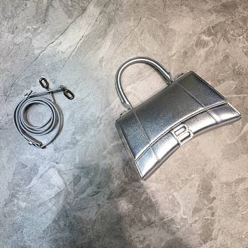 Colestore Balenciaga Small Hourglass In Silver 59354 Size 23x10x14cm