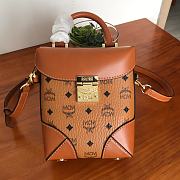 MCM SMALL Soft Berlin NS Crossbody Cognac  - 1