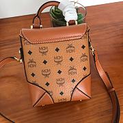 MCM SMALL Soft Berlin NS Crossbody Cognac  - 4