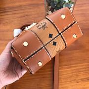 MCM SMALL Soft Berlin NS Crossbody Cognac  - 5