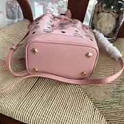 MCM Zoo Rabbit Drawstring In Pink Visetos MYZ8A  - 4