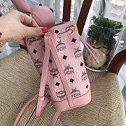 MCM Zoo Rabbit Drawstring In Pink Visetos MYZ8A  - 5