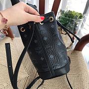 MCM Zoo Rabbit Drawstring In Black Visetos MYZ8A - 5