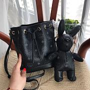 MCM Zoo Rabbit Drawstring In Black Visetos MYZ8A - 6