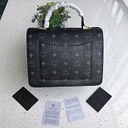 MCM Patriacia Visetos Crossbody Bag In Black MWRAA  - 5